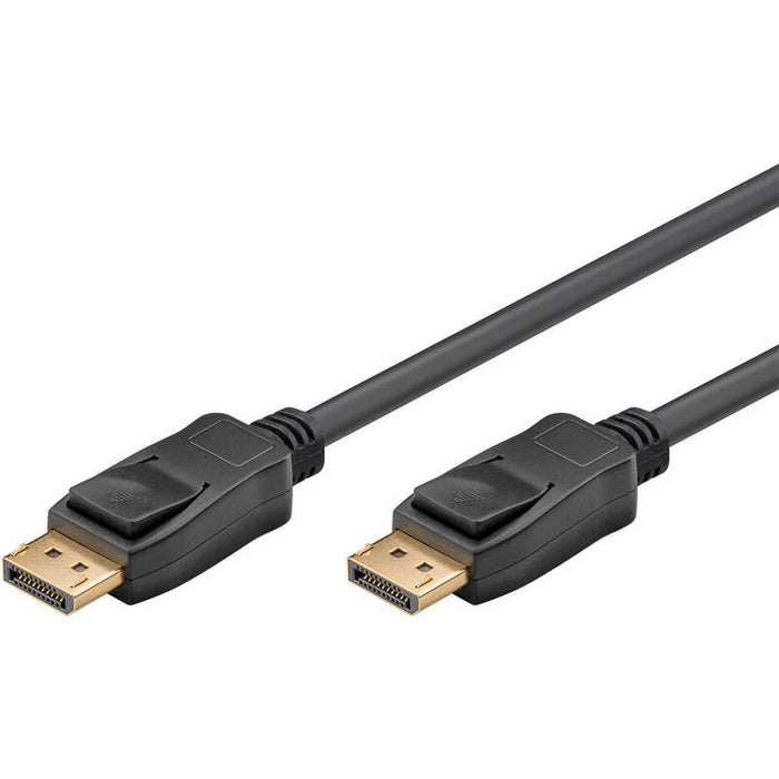 Cable Displayport 2m 4k 1,2 Chapado En Oro Negro