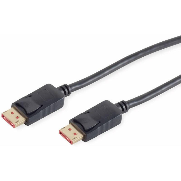Cable Displayport (St-St) 3m 8k 120hz Dp1,4 Chapado En Oro Negro