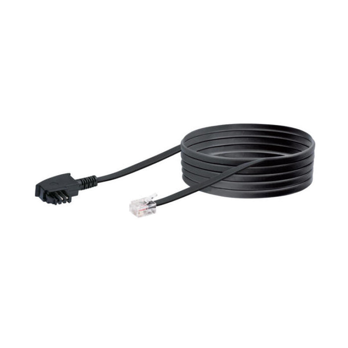 Cable Dsl Schwaiger Rj12 6p2c -> Tae-F 6p4c 6m Negro
