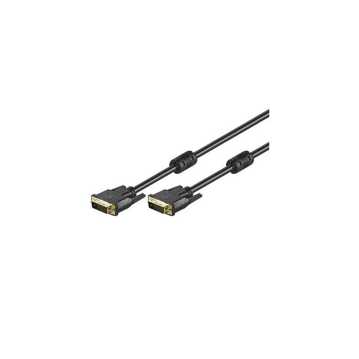 Cable Dvi-D 24+1 Dual Link M/M 1,8m Black Gold Plated