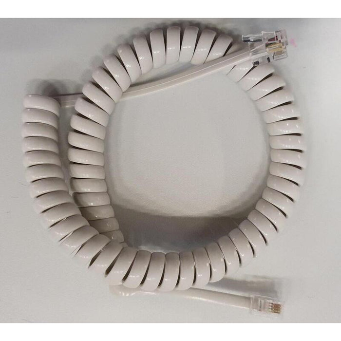 Cable En Espiral Para Microteléfono Helos, Corto, Gris Claro, Suelto