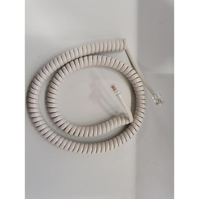 Cable En Espiral Para Microteléfono Helos Largo, Gris Claro, Suelto