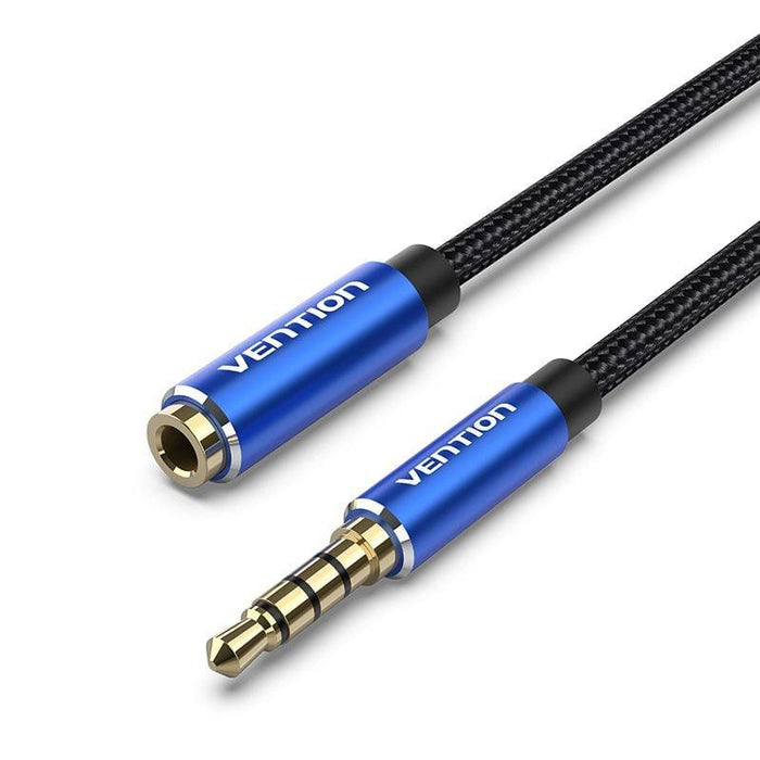 Cable Estéreo Vention Bhclh Jack 3.5 Macho Jack 3.5 Hembra 2m Azul