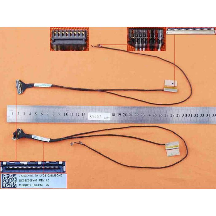 Cable Flex Para Portátil Asus Ux303la Ux303 Ux303ln Ux3030ln-8a 40pin Dc02c008y0s