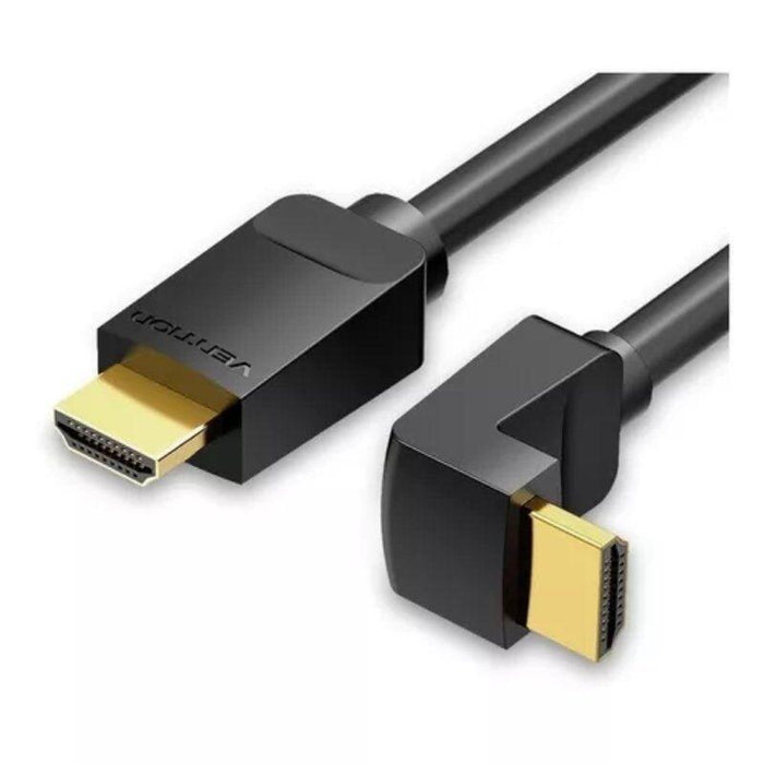 Cable Hdmi 2.0 4k Acodado 90  Vention Aarbh Hdmi Macho Hdmi Macho 2m Negro