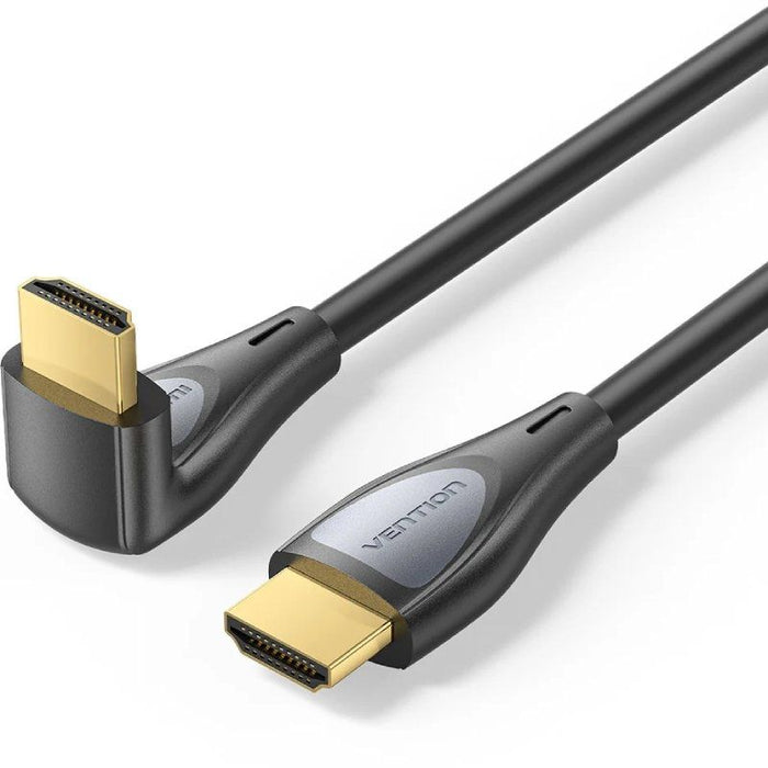 Cable Hdmi 2.0 4k Acodado Vention Alrbg Hdmi Macho Hdmi Macho 1.5m Negro