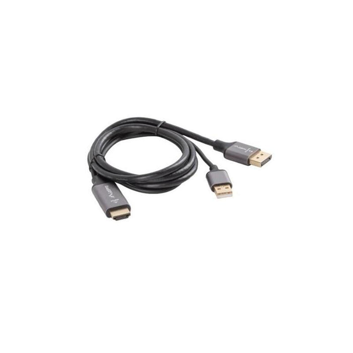 Kabel Hdmi(M)-Displayport(M) 1m 4k Czarny