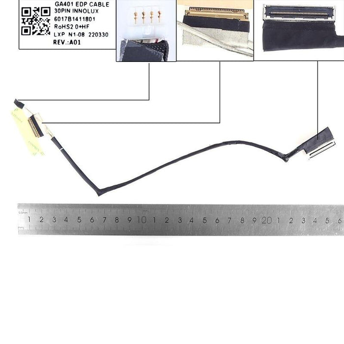 Cable Lcd Led Asus Rog 14 G14 Ga401 Ga401ih 30pin 0.5 6017b1411801