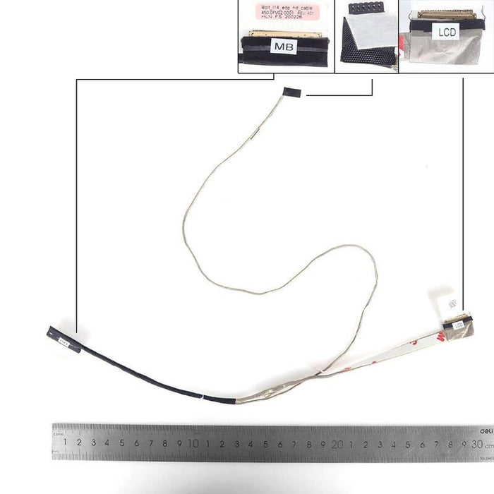 Cable Lcd Led Dell Latitude 3400 E3400 30pin 0.5. 0m8r8g 450.0fv02.0011