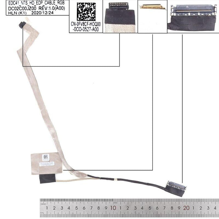 Cable Lcd Led Dell Latitude 5400 5401 5402 5405 Edc41. 0fv8cf Fv8cf Dc02c00jz00