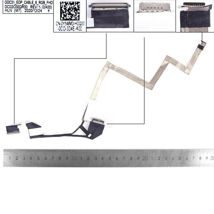 Cable Lcd Led Dell Latitude 7320s E7320 30pin0.4 Fhd Rgb Dc02c00qr00 0y5wmd