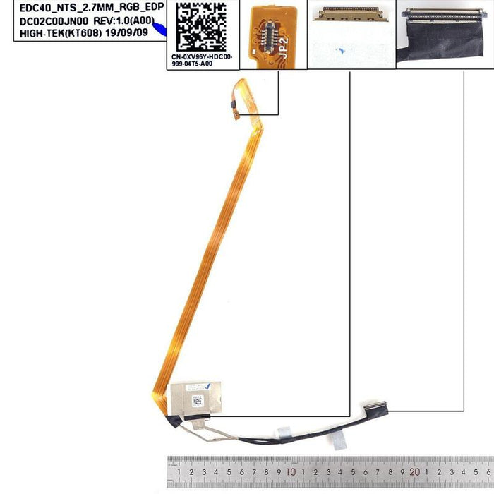 Cable Lcd Led Dell Latitude 7400 E7400 30 Pines 0,4 0xv96y Dc02c00jn00