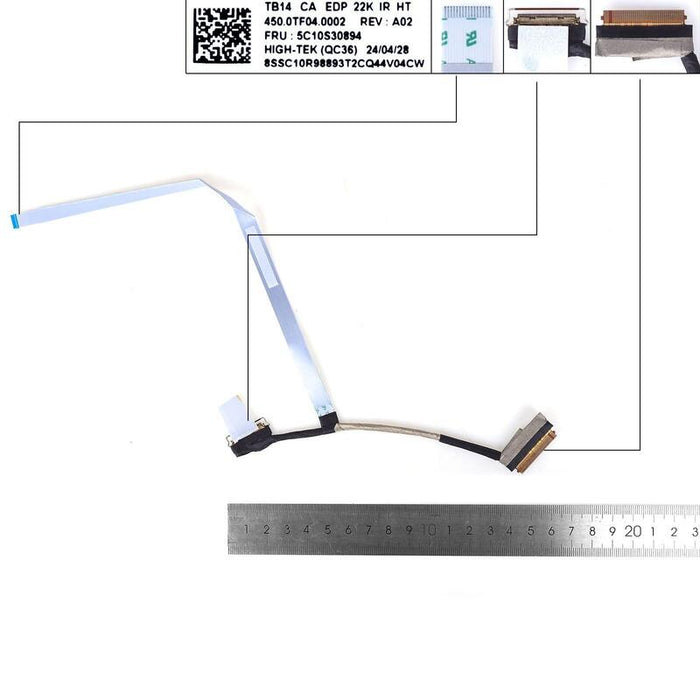 Cable Lcd Led Lenovo Thinkbook 14 G6 Irl Abp 2.2k Ir 40pin0.4 450.0tf04. 0002 5c10s30894 5c11h81600