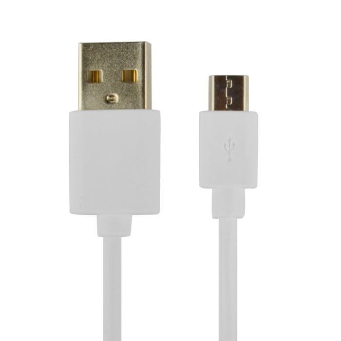 Cable Power2go Usb-A A Micro-Usb 1m Blanco Pack 5
