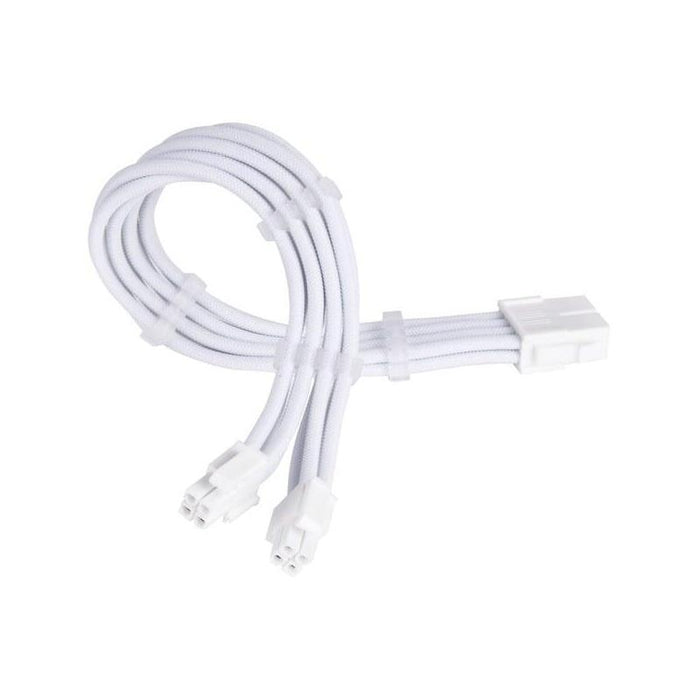 Cable Prolongador De Alimentación Silverstone Sst-Pp07e-Eps8w-V2, Eps 12v 8 Pines (4+4) (Blanco, 30cm)