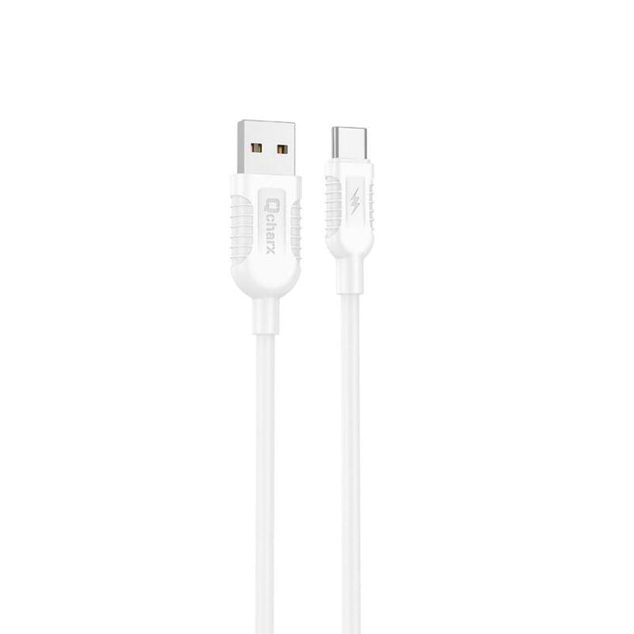 Cable Qcharx Athens Usb A Tipo C 3a 1 M Pvc Blanco