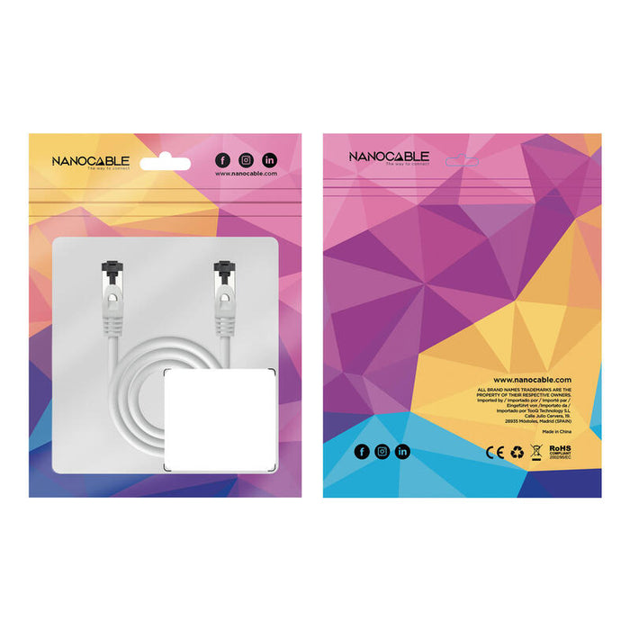 Cable Red Cat.8.1 2ghz Lszh Sstp Awg26 Gris 30cm