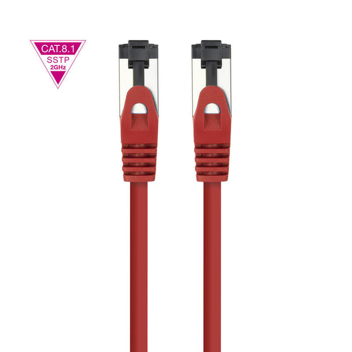 Cable Red Cat.8.1 2ghz Lszh Sstp Awg26 Rojo 0.5 M