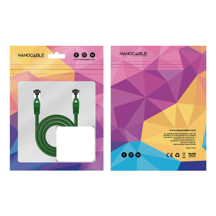 Cable Red Cat.8.1 2ghz Lszh Sstp Awg26 Verde 0.5 M