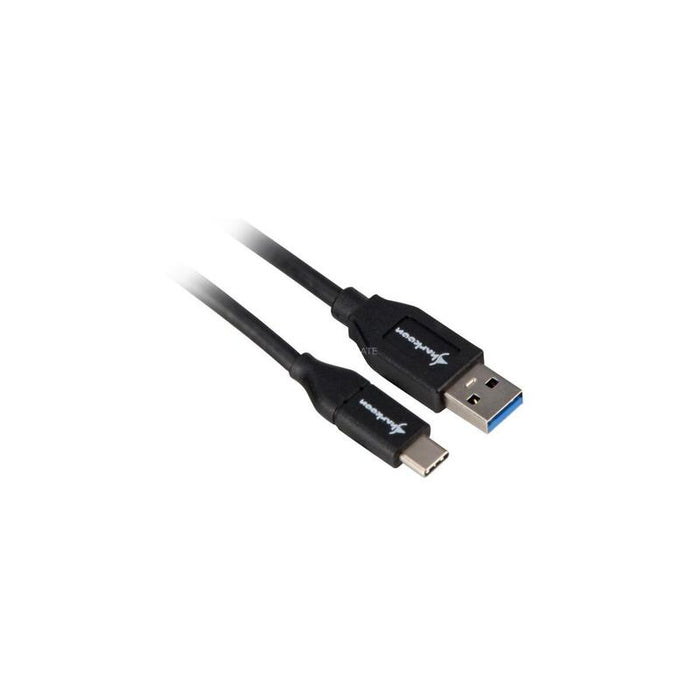 Cable Sharkoon Usb 3.2 Gen 2, Usb-A Macho > Usb-C Macho Negro, 1 Metro 4044951021147