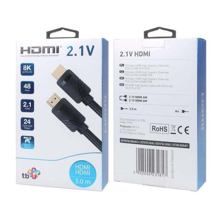 Cable Tb Premoum Hdmi V2.1 3m.