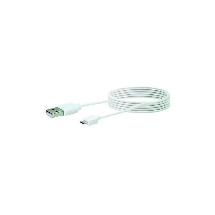 Cable Usb 2.0 Schwaiger A -> Micro B  2.0m Blanco