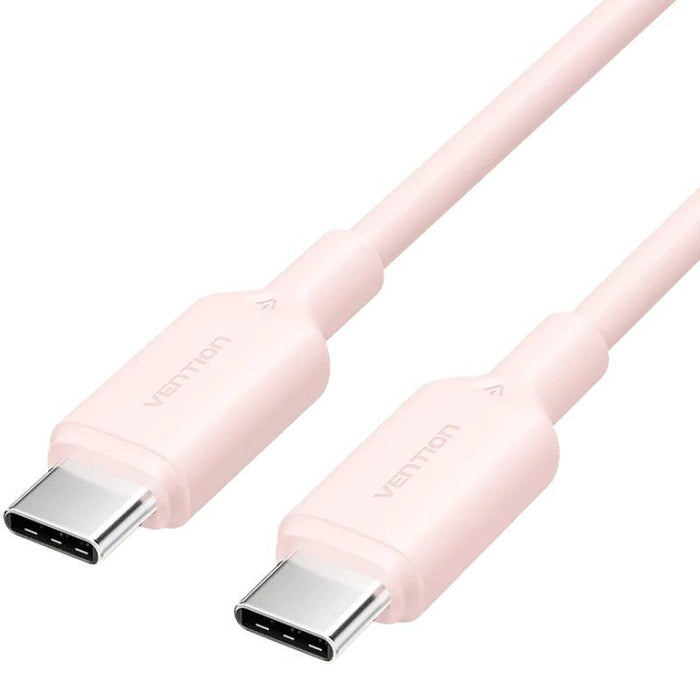Cable Usb 2.0 Tipo-C 3a Vention Trcpf Usb Tipo-C Macho Usb Tipo-C Macho Hasta 60w 480mbps 1m Rosa