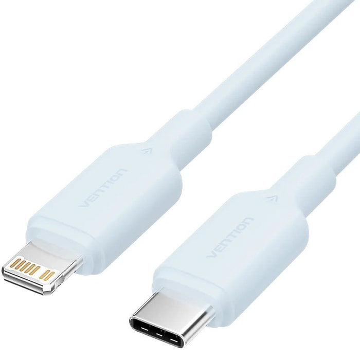 Cable Usb 2.0 Tipo-C Lightning Vention Laksf Usb Tipo-C Macho Lightning Macho Hasta 27w 480mbps 1m Azul