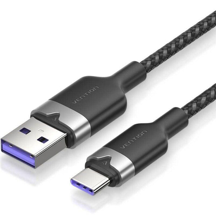Cable Usb 2.0 Tipo-C Vention Ctobh Usb Tipo-C Macho Usb Macho Hasta 100w 480mbps 2m Negro