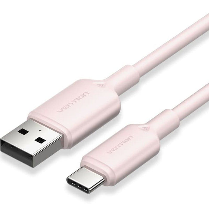 Cable Usb 2.0 Tipo-C Vention Ctqpf Usb Tipo-C Macho Usb Macho Hasta 60w 480mbps 1m Rosa