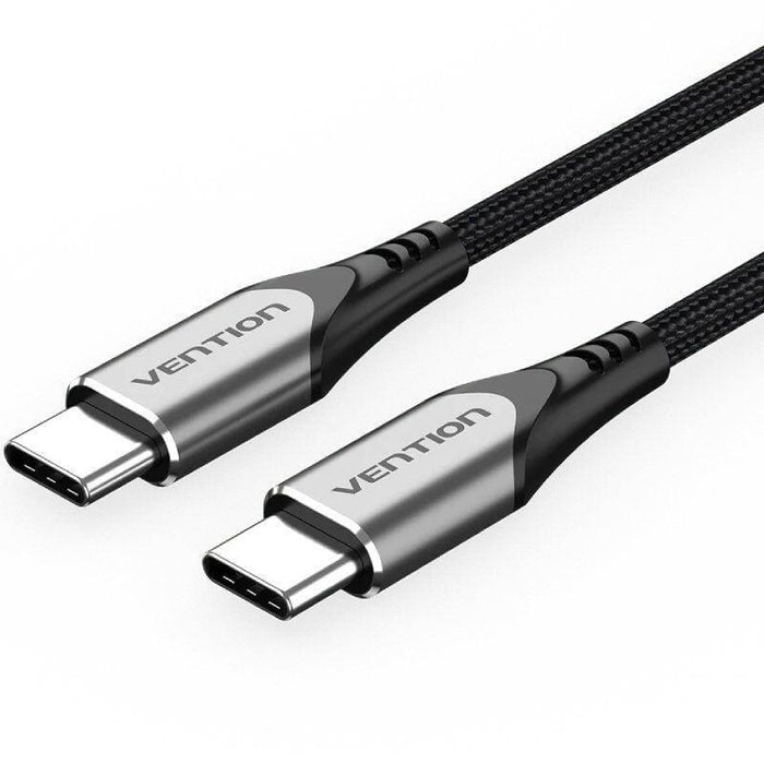 Cable Usb 2.0 Tipo-C Vention Tadhg Usb Tipo-C Macho Usb Tipo-C Macho Hasta 60w 480mbps 1m Gris