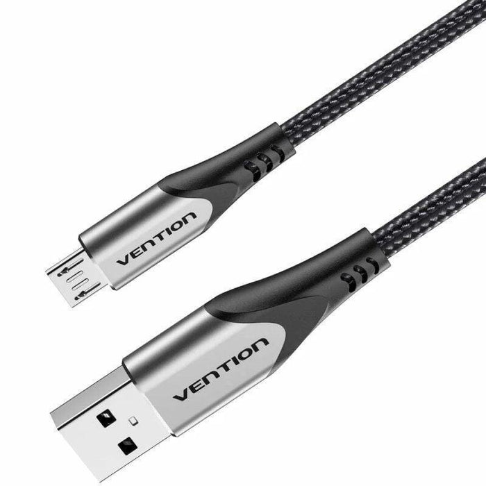 Cable Usb 2.0 Vention Coahh Microusb Macho Usb Macho Hasta 60w 480mbps 2m Gris