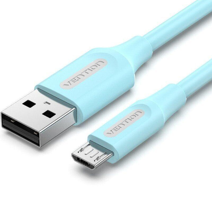 Cable Usb 2.0 Vention Colsh Usb Macho Microusb Macho Hasta 60w 480mbps 2m Azul