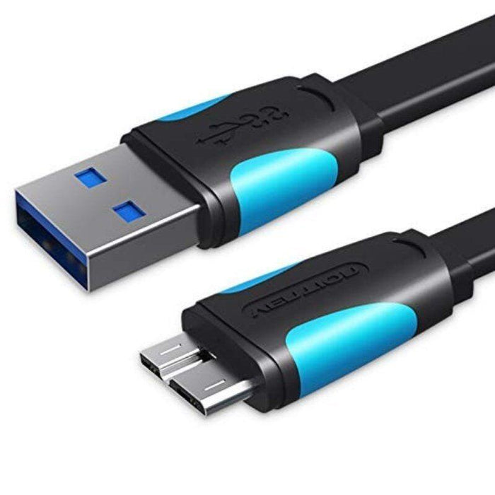Cable Usb 3.0 Vention Vas-A12-B200 Microusb Macho Usb Macho Hasta 10w 5gbps 2m Azul Y Negro
