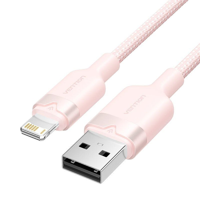 Cable Usb Lightning Vention Lanbh Usb Macho Lightning Macho 480mbps 1m Rosa