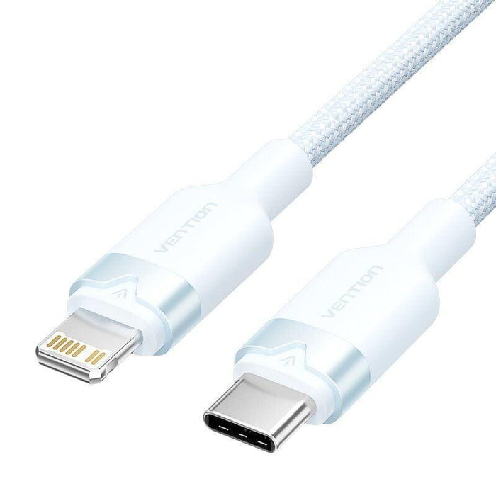 Cable Usb Tipo-C Lightning Vention Lalsf Usb Tipo-C Macho Lightning Macho 27w 480mbps 1m Azul