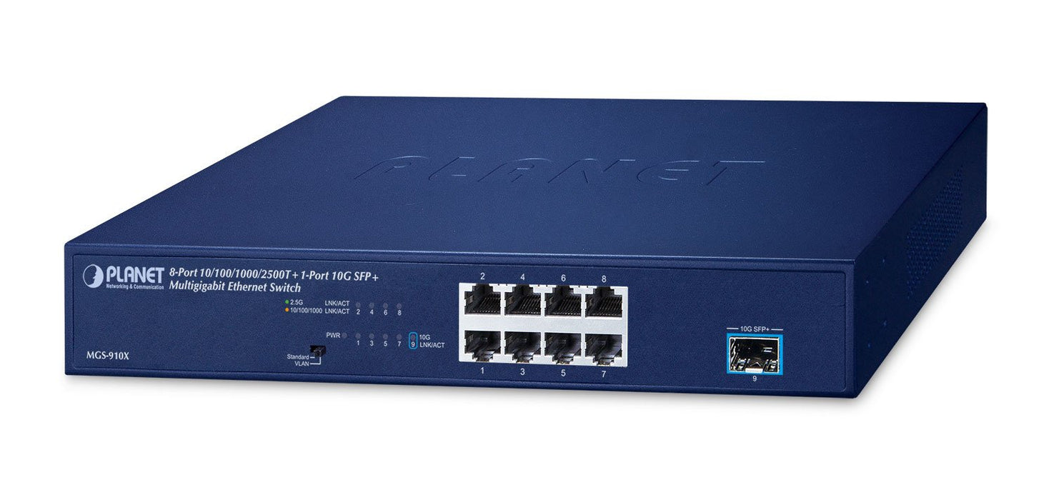 EAN 4711605287050 - PLANET 8-Port 10/100/1000/2500T + No administrado 2.5G Ethernet (100/1000/2500) Azul imagen 1