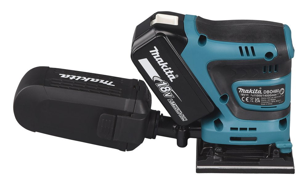 EAN 0088381760720 - Makita DBO480Z lijadora portátil Lijadora rotorbital 14000 OPM Negro, Azul 210 W imagen 6