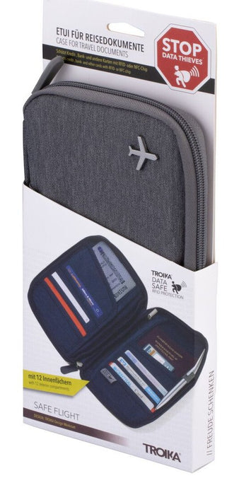 EAN 4024023201875 - TROIKA SAFE FLIGHT Bolso para documentos Gris Poliéster imagen 5