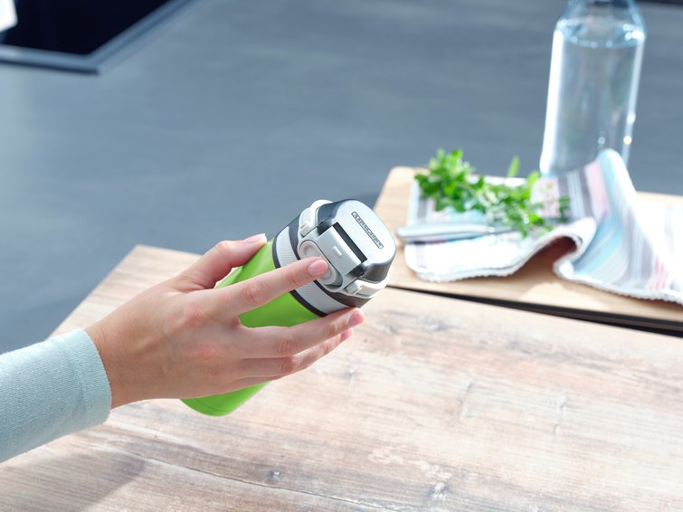 EAN 4006501032492 - Leifheit 03249 taza de viaje 350 ml Negro, Verde Acero inoxidable imagen 2