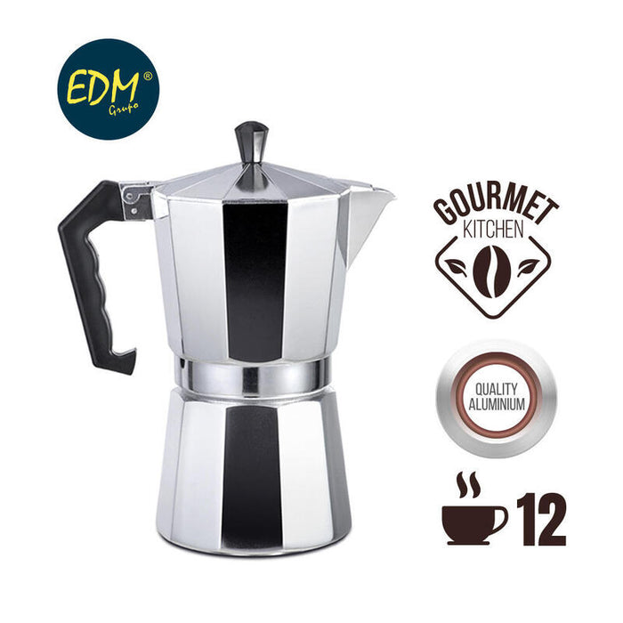 Cafetera De Aluminio 12 Tazas Edm
