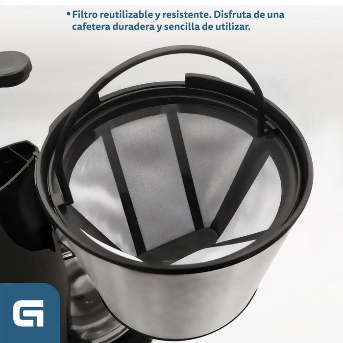 Cafetera De Goteo Grunkel Caf-Naroma 12 Tazas Negra