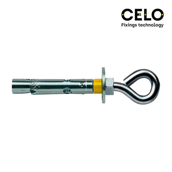 Caja 10 Uds. Anclaje Dynabolt Aro Ø10x60mm Zincado Celo