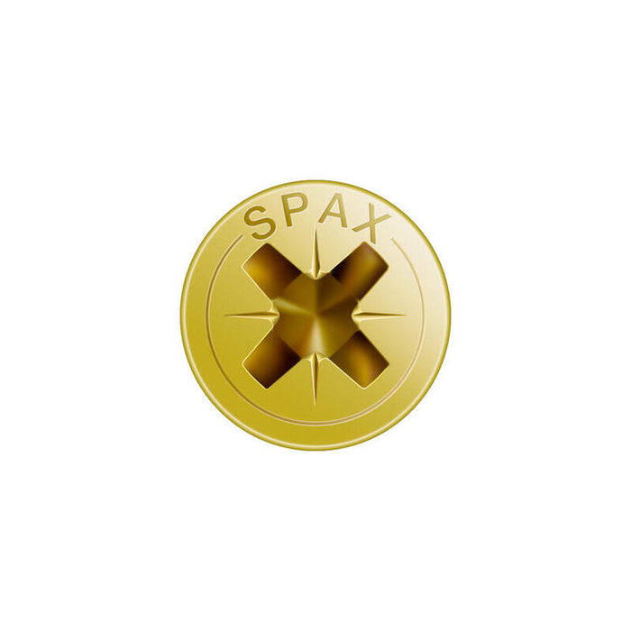Caja 10 Uds. Tornillo Madera Spax Cab. Plana Yellox 5,0x60mm Spax