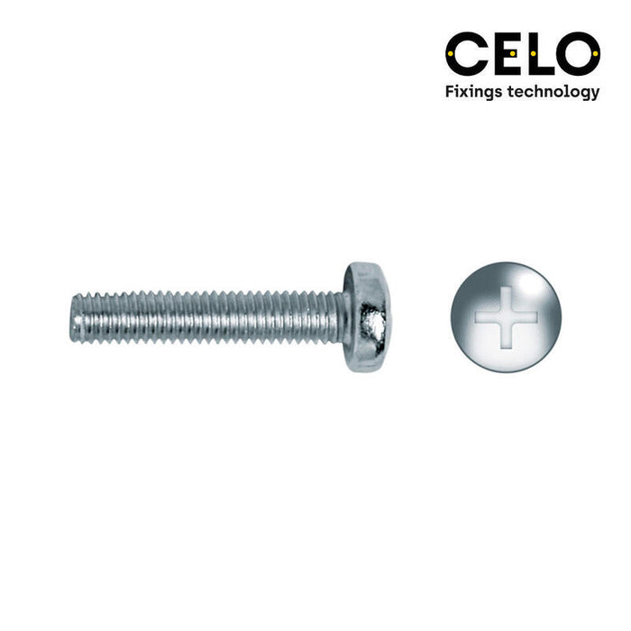 Caja 125 Unid. Tornillo Metrica Alomado Philips Din/Ref 7985 Ø5x50mm Zincado Celo