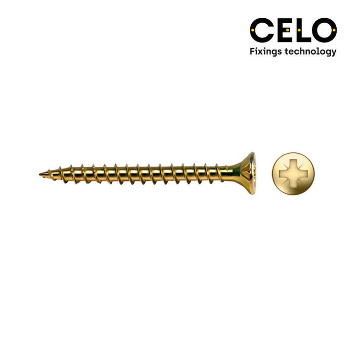 Caja 175 Unid. Tornillo Madera Avellanado Pz Din/Ref Vlox Ø6x40mm Bricomatado+Lubr. Celo