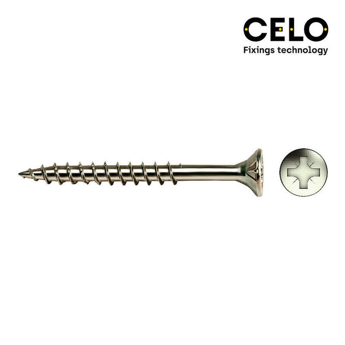 Caja 200 Unid. Tornillo Madera Avellanado Pz R/Parc Ref Vloxp Ø4x70mm Zincado Celo