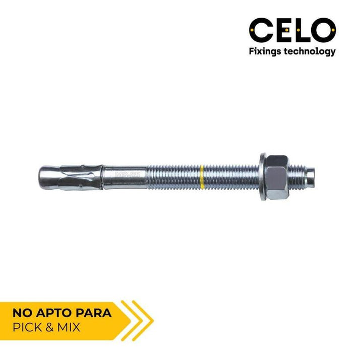 Caja 25 Unid. Anclaje Homologado Ce Bap Ø10x125mm/50 Zincado Celo