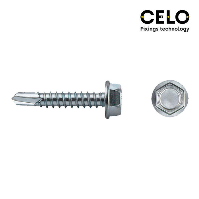 Caja 250 Unid. Punta Broca Hexagonal Din/Ref 7504k Ø4,8x32mm Zincado Celo