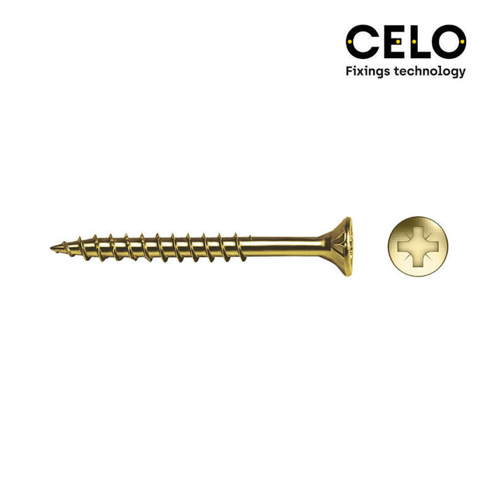 Caja 30 Unid. Tornillo Madera Avellanado Pz R/Parc Ref Vloxp Bricomatado Ø6x100mm Celo